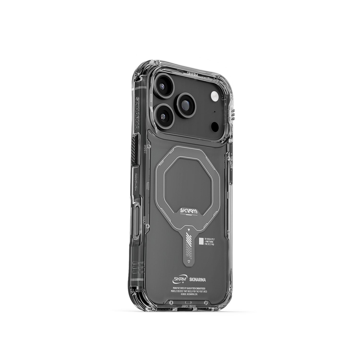 كڤر حماية Saido من SkinArma مع دعم MagSafe لهاتف iPhone 17 Pro | أسود كڤر حماية Saido من SkinArma مع دعم MagSafe لهاتف iPhone 17 Pro | أسود